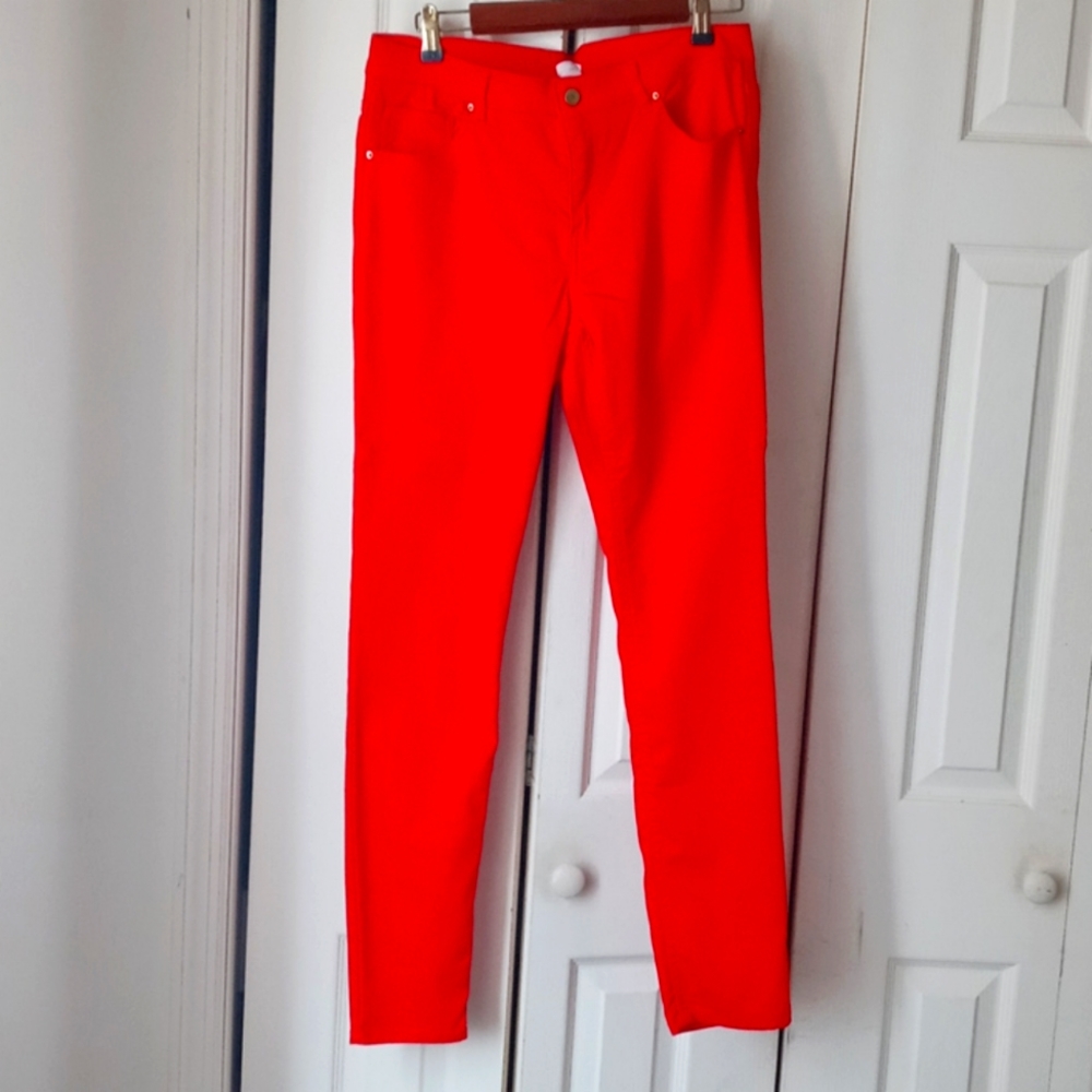 H&M pants/jean sz 12 orange skinny